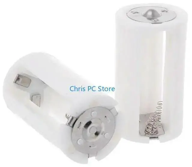 Alt view image 4 of 4 - 4pc 3x AA to D Size Adapter Converter Holder Switcher Case Box Container