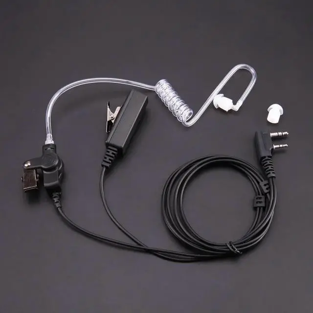 Alt view image 4 of 4 - In-Ear Headset Air Tube Security Earphones Professional Audio-Visual Single Earphone with Ear Plug for Android