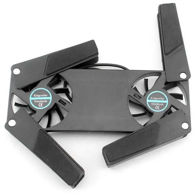 Alt view image 4 of 4 - USB Powered Laptop Cooling Pad with Double 60mm Fans Laptop Stand Cooling Pad Bracket for Notebook Laptop PC Computer