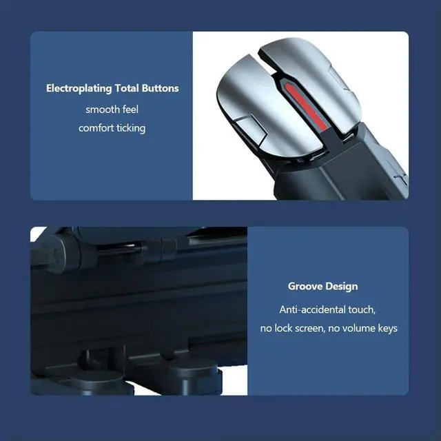 Main image of 2pcs 6 Finger Gaming Trigger for PUBG Game Aim Shooting Gaming Trigger Shooter Fire Button Controller for Android Phone