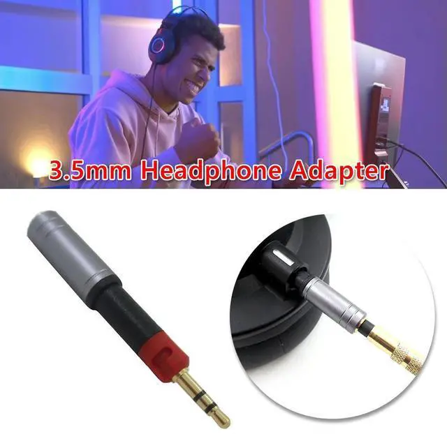 Alt view image 2 of 4 - 3.5mm Headphones Adapter Cellphone Computer Amplifier Speakers Plug Converter for ATH-M40X M50X M60X M70X