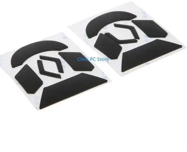 Alt view image 3 of 4 - 2 Sets Mouse Skates Feet Pads Mouse Feet Sticker for G903 Mouse Rounded Curved Edges 0.6mm Mouse Feet