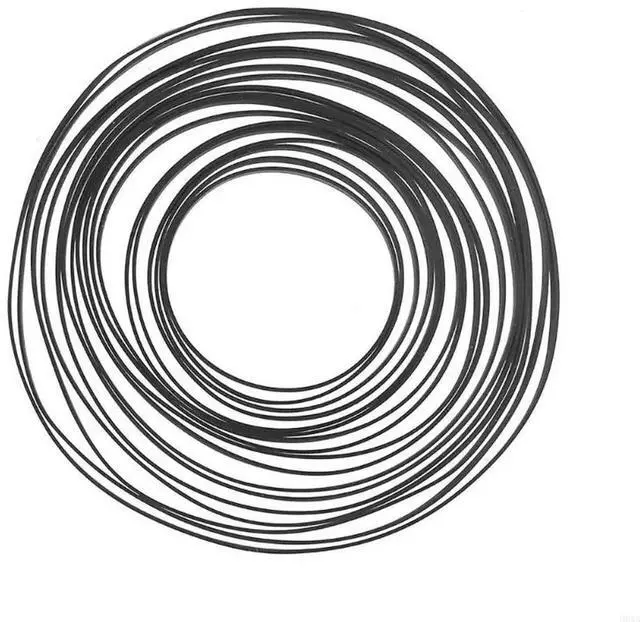 Alt view image 2 of 4 - 2Pcs 4mm Replaced Turntable Belt Rubber Flat Belt for Record Player Walkman DVD Repeater 4mm Wide Replacement