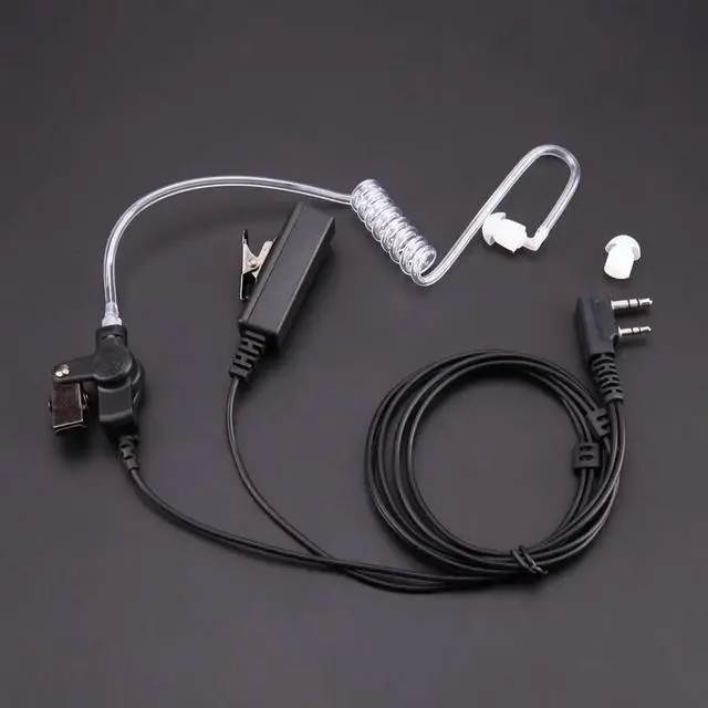 Alt view image 2 of 4 - In Ear Stereo Air Tube Anti-Radiation Headset Radiation Proof Earphone Motorcycle Helmet Headset Speakers Supplies