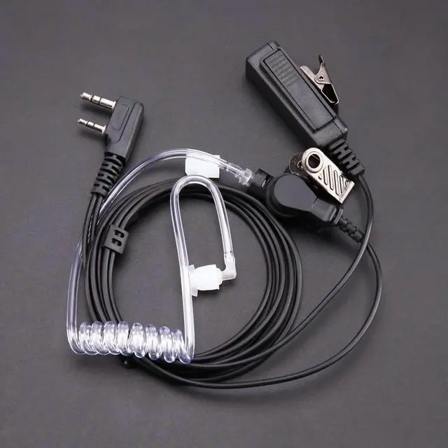 Alt view image 3 of 4 - In Ear Stereo Air Tube Anti-Radiation Headset Radiation Proof Earphone Motorcycle Helmet Headset Speakers Supplies