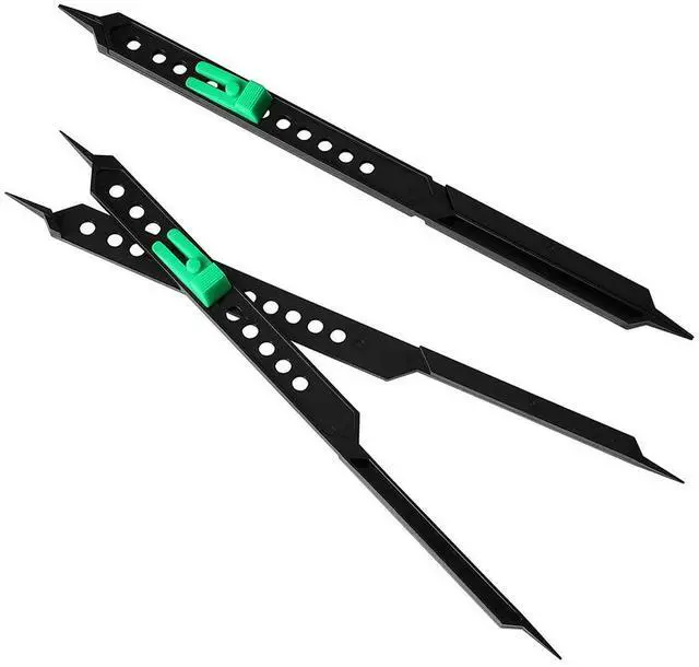 Alt view image 3 of 4 - 25.4cm Scale Divider Drawing Tool Proportional for Artists Adjustable Plastic Drawing Circle Compass Teaching Instrument