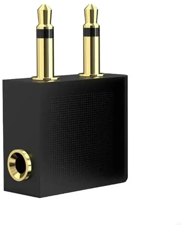 Alt view image 4 of 4 - 3.5mm Plug Adapter Airline Headphone Converter Adapter Professional Earphone Connector for Travel Aviation Earpieces