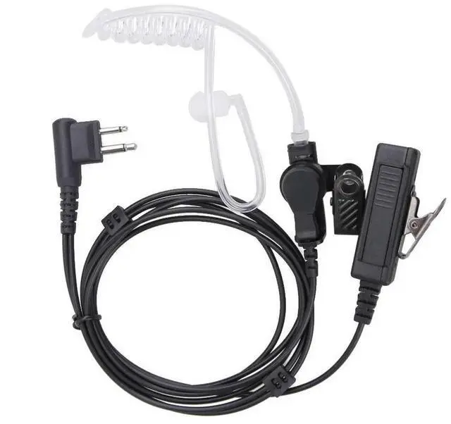 Main image of Tube Earpiece Headset for Two Way Radios Anti-noise Microphone for Hiking Police Teamwork Surveillance
