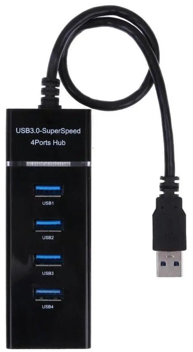 Alt view image 3 of 4 - Universal Data Hub 4 Port Splitter Data Hub Adapter Super Speed Data USB Splitter Plug and Play for Laptop Camera Keyborad Mouse