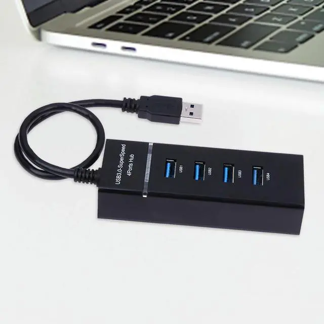 Alt view image 2 of 4 - Universal Data Hub 4 Port Splitter Data Hub Adapter Super Speed Data USB Splitter Plug and Play for Laptop Camera Keyborad Mouse