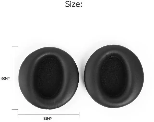 Alt view image 4 of 4 - 1 Pair Replacement Ear Cushions Covers Memory Foam Headphone Earpads PU Leather Headset Ear Cushions for COWIN E7/E7 Pro Headset