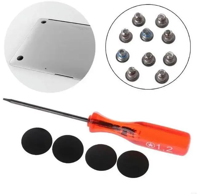 Alt view image 4 of 7 - 4PCS Replacement Bottom for Case Rubber Feet Foot for Macbook A1398+S