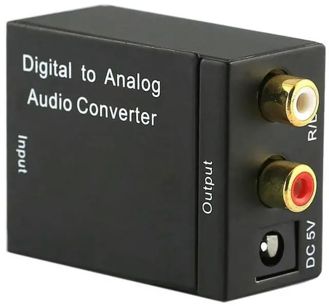 Alt view image 3 of 4 - To Analog Audio Converter Coaxial Toslink To Analog RCA L/R Adapter Optical Coax Toslink RCA Audio Adapter