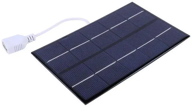 Alt view image 3 of 4 - 5W 5V Solar Charging Panel Polysilicon USB Solar Panel Charger for 3-5V /Phone Charging for Outdoor Camping