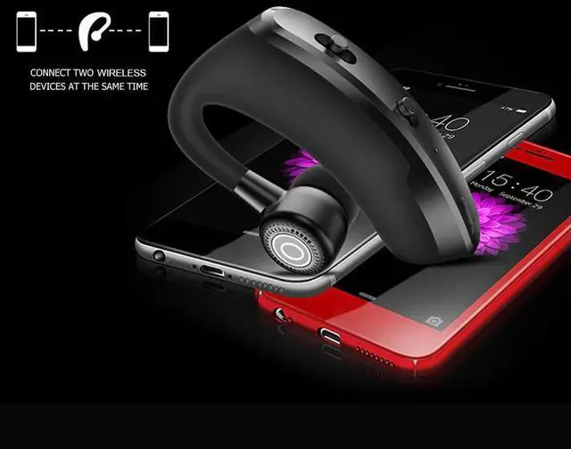 Alt view image 3 of 4 - V9 Mini Headphones Sport Headset Sports Fitness Wireless Headsets Stereo with Noise Canceling Mic for Driving