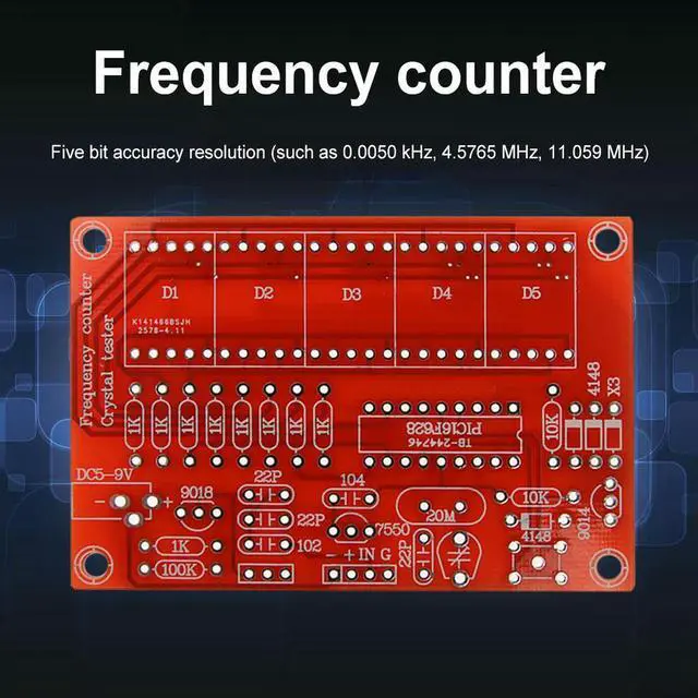 Alt view image 2 of 4 - 1Hz-50MHz Frequency Meter Module 5 Digits High Precision DIY Kits Module Crystal Oscillator Frequency Meter