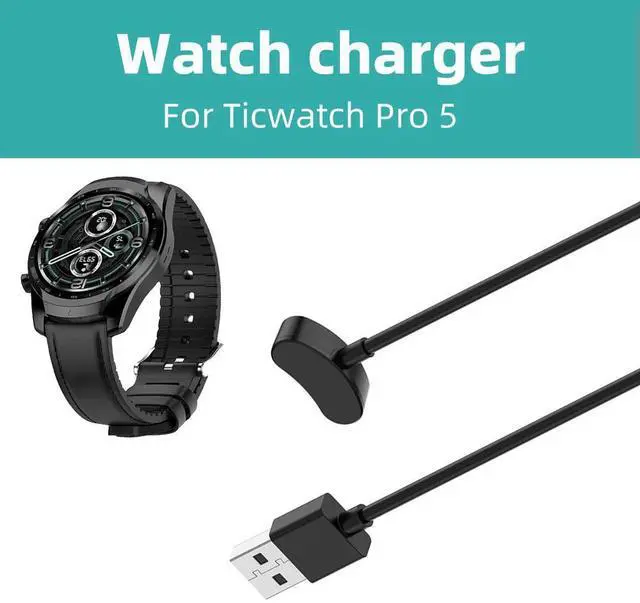 Alt view image 2 of 4 - Charging Cable Magnetic Charger Cord 1M for Ticwatch Pro 5/ProX/Pro3 Watch