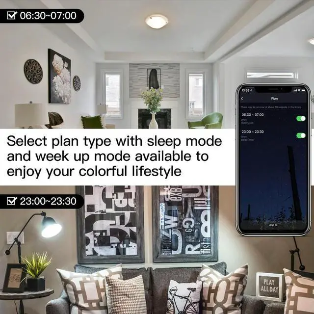 Alt view image 3 of 4 - MoesHouse LED Bulb 400LM GU10 Light Bulb Wi-Fi 2.4GHz Work with Alexa Google Assistant RGB Color Changing Dimmable Lamp