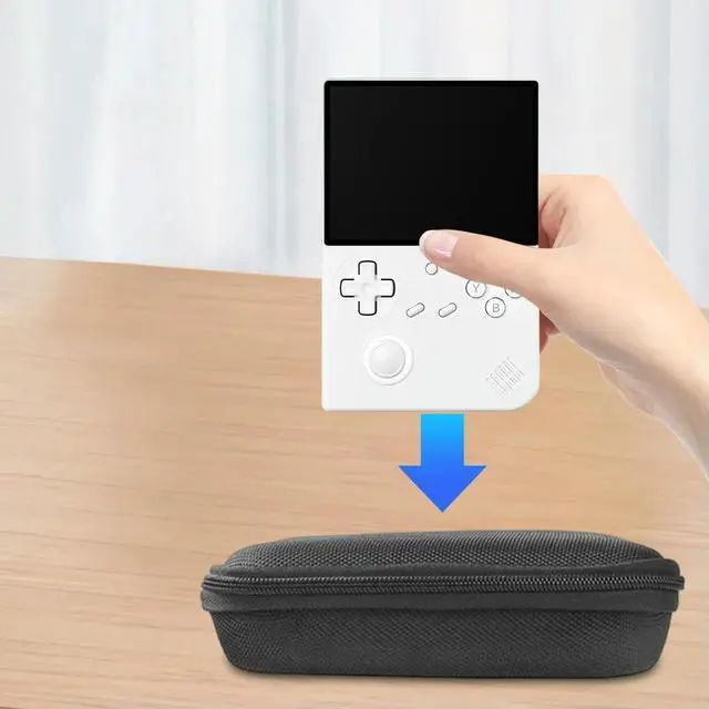 Alt view image 3 of 4 - EVA Travel Bag Shockproof Travel Protective Case with Mesh Bag Travel Carrying Bag for ANBERNIC RG40XXV Handheld Console