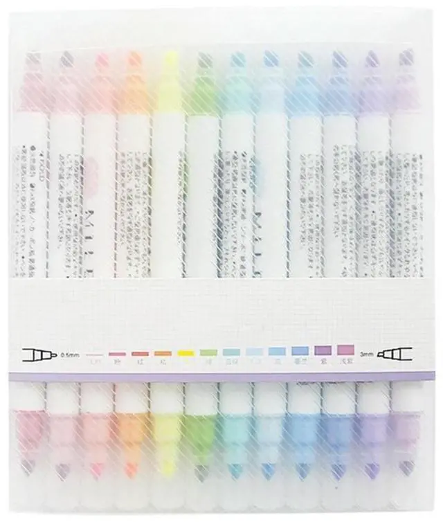 Alt view image 2 of 7 - Bible Highlighters No Bleeding Ink Pastel Highlighter Gel Highlighters Pastel Highlighter Set Dry Highlighter Bible Mark