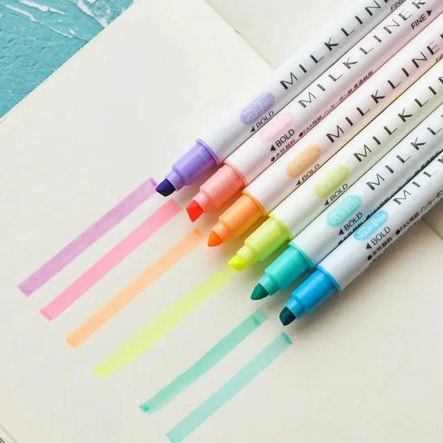 Alt view image 4 of 7 - Bible Highlighters No Bleeding Ink Pastel Highlighter Gel Highlighters Pastel Highlighter Set Dry Highlighter Bible Mark