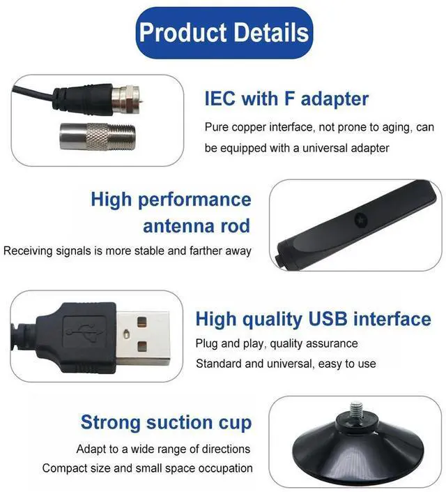 Main image of TV Antenna with Booster HD Antenna Support 4K 1080P 50 Miles Range High Gain Aerial for TV