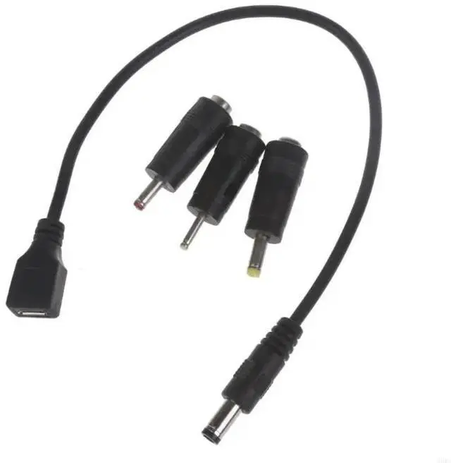 Alt view image 3 of 4 - Micro USB Female to 5.5x2.1mm Male Adapter 4.0x1.7mm,3.5x1.35mm,2.5x0.7mm Adapters for Router,Speaker,LED Light