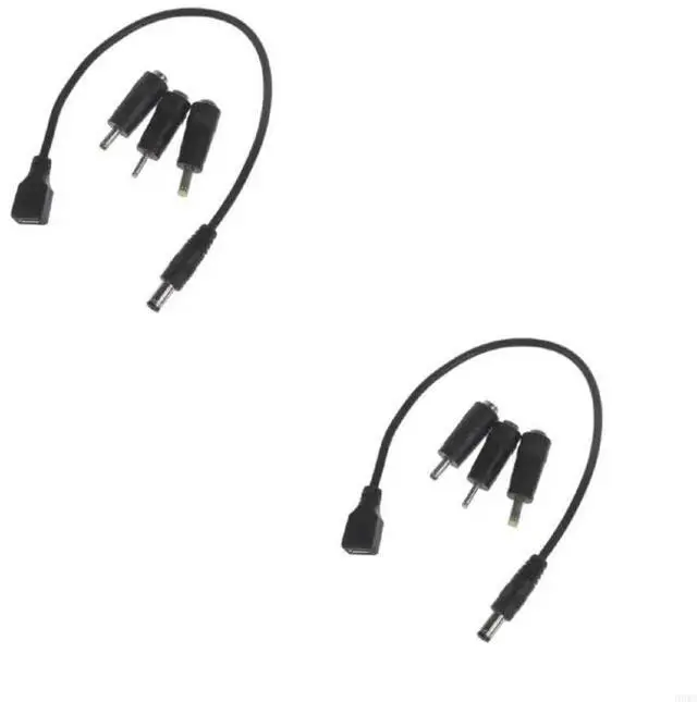 Alt view image 4 of 4 - Micro USB Female to 5.5x2.1mm Male Adapter 4.0x1.7mm,3.5x1.35mm,2.5x0.7mm Adapters for Router,Speaker,LED Light