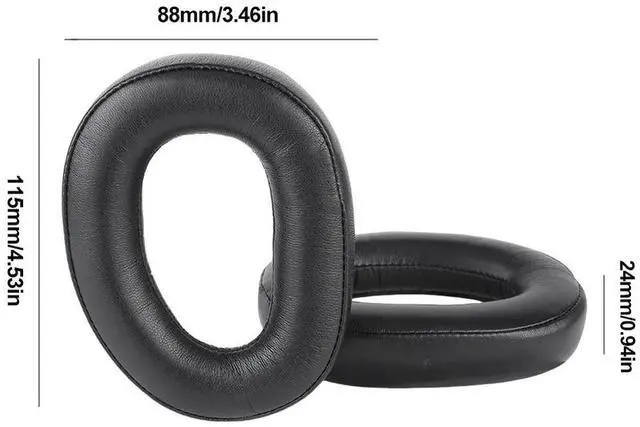 Alt view image 4 of 4 - Replacement Ear Pads Cushions Memory Foam Headphone Earpads Headset Ear Cushions for Sennheiser GSP500 GSP550 GSP 600 GSP670