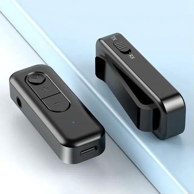 Alt view image 3 of 4 - 2 in 1 Wireless Audio Adapter 3.5mm AUX BT 5.3 Transmitter Receiver Adapter BT AUX Adapter for Car for Car Earphones TV Speakers