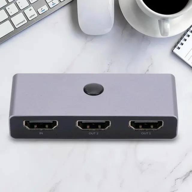 Alt view image 3 of 4 - 1 In 2 Out /2 In 1 Out HDMI-Compatible Switch Box Hub 4K@60HZ Multi HDMI-Compatible Adapter Bi-Directional for PS4 TV BOX