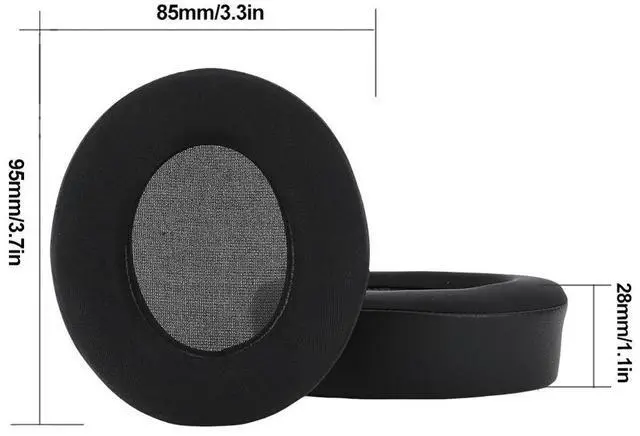Alt view image 4 of 4 - Cooling Gel Replacement Ear Pads Cushions Memory Foam Ear Cushion Headset Ear Cushions for Anker Soundcore Life 2 Q20 Q20+ Q20I