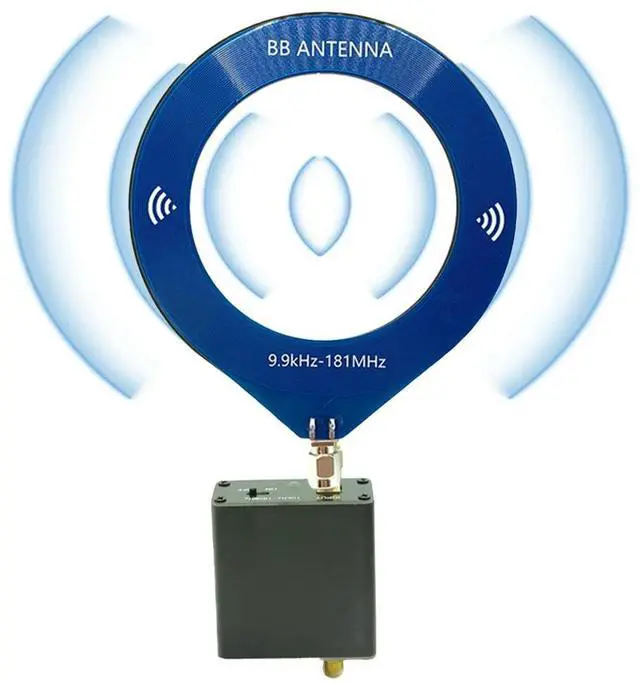 Alt view image 2 of 4 - Donut MW/SW Antenna 9.9khz-181mhz SMA Interface Radio Antenna Portable Antenna for Malachite SDR Receiver TEF6686 Receiver