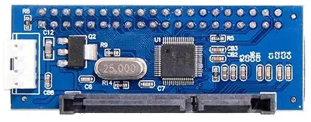 Main image of IDE To SATA Converter Card Parallel To Serial Hard Drive Converter IDE Female To SATA Male Adapter for 3.5inch Hard Disk Drive