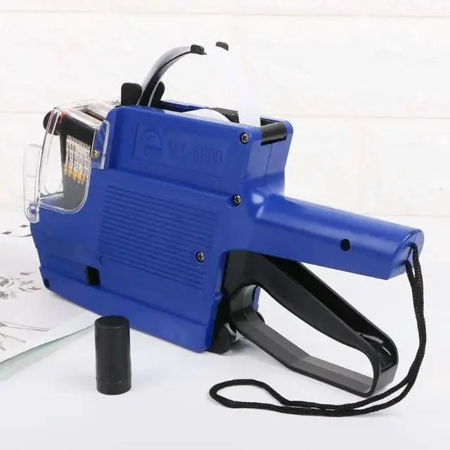 Alt view image 4 of 7 - MX-6600 10 Digits Two-line eller Price Tag Gun el 2 Lines For Retail Store Pricing Tag Display Tool + Ink Roller