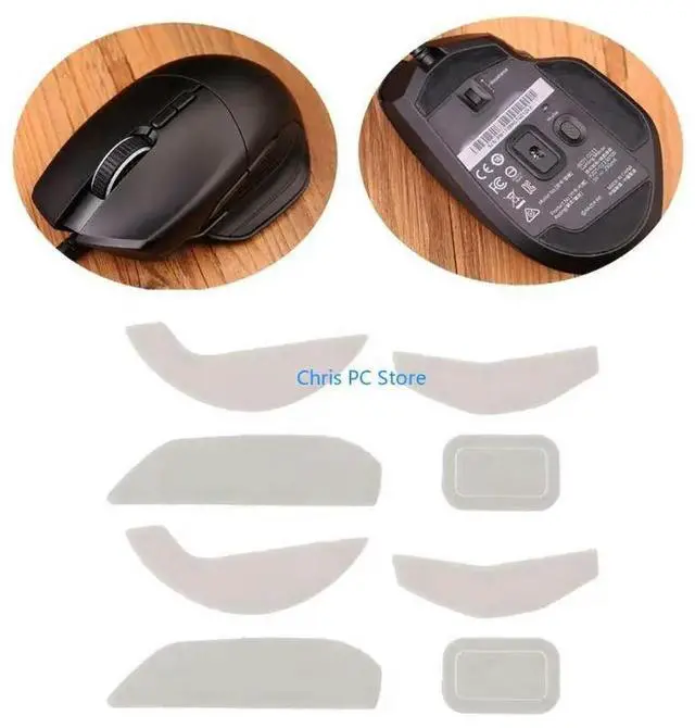 Alt view image 3 of 7 - 2Set for Basilisk Mouse Feet Mice Skates Upgrade Curved Edges