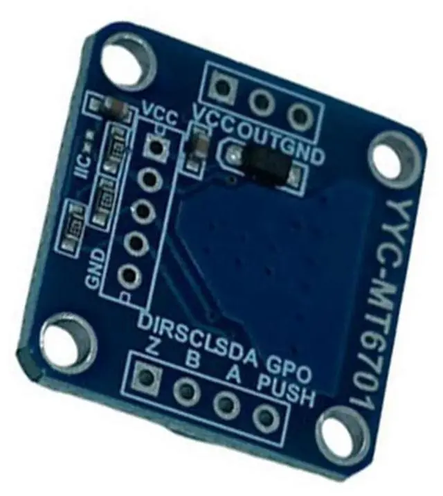 Alt view image 4 of 7 - Magnetic Encoder MT6701 Magnetic Induction Angle Measurement Sensor Module 14bit High Precision Can Replace AS5600