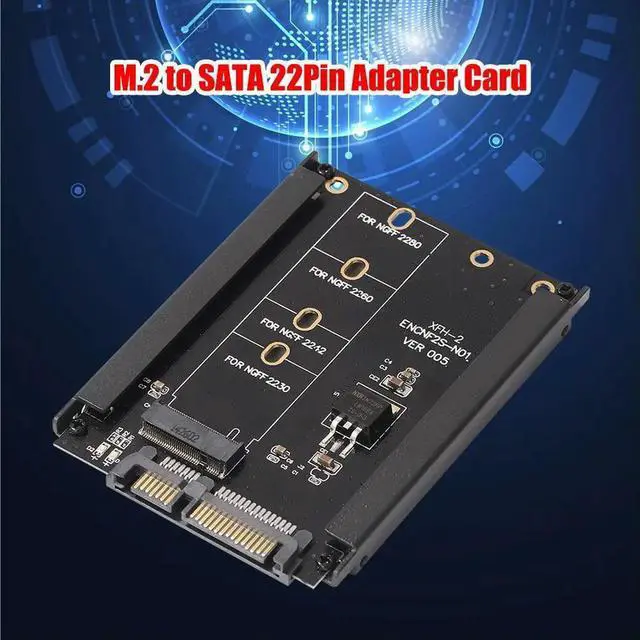 Alt view image 2 of 4 - M.2 M2.SSD SATA Adapter Card Professional NGFF to SATA3 Card 22PIN Computer PC Disk Converter for Win7/8/XP