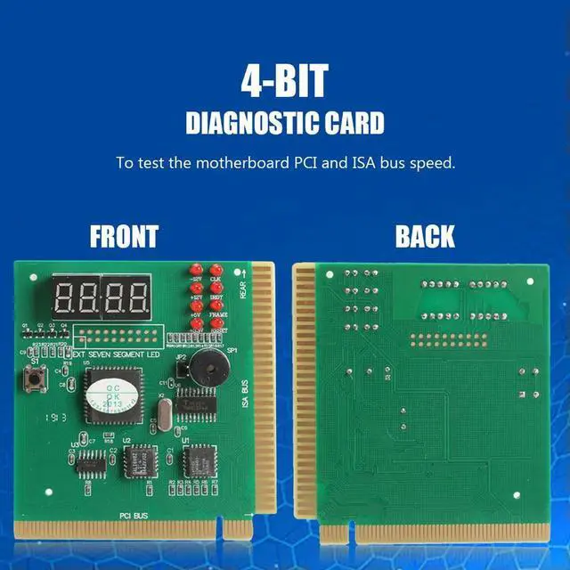 Main image of 4-Digit PC Analyzer Computer Diagnostic Post Card Motherboard Fault Tester for ISA PCI Bus Main Board