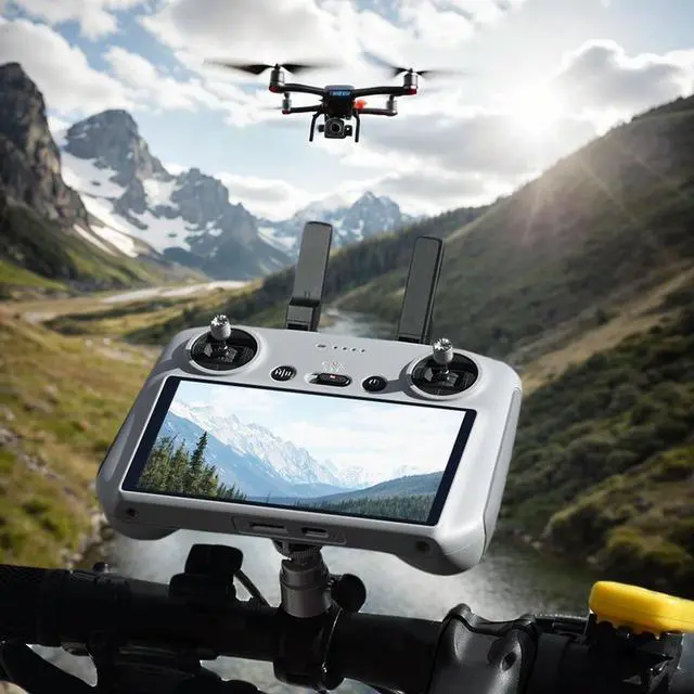 Alt view image 3 of 4 - RC RC2 Remote Control Bike Holder 360° Rotatable Bar Hand Mount RC Holder for Mini 3 4 Pro Drone Accessory