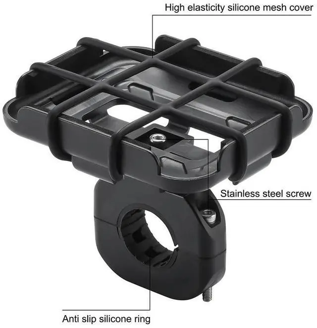 Alt view image 4 of 4 - Universal Bicycle Speaker Mount Anti-slip Fixed Holder Bike Speaker Holder for JBL GO 4/GO 3/GO 2 BT Wireless Speaker