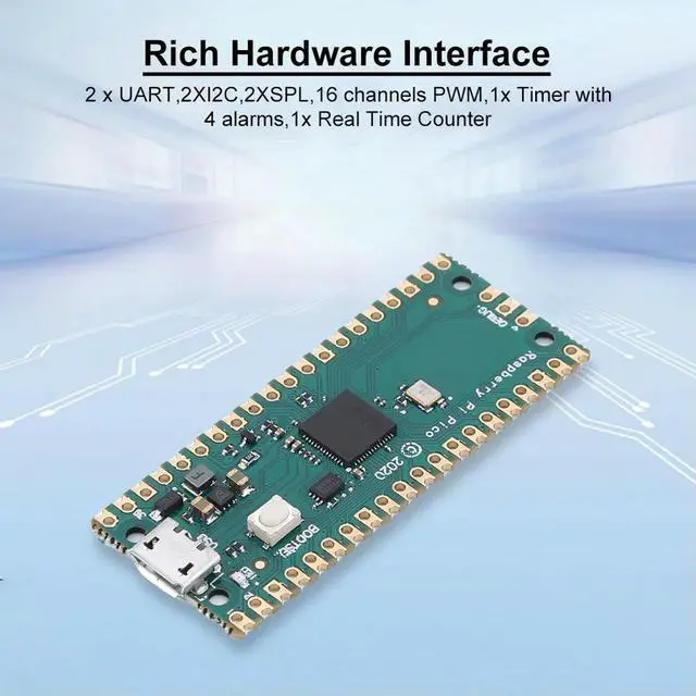 Alt view image 2 of 4 - Raspberry Pi Pico Board High-Performance Official Raspberry Pi Pico Cortex M0+ Processor Microcontroller Board Development Board