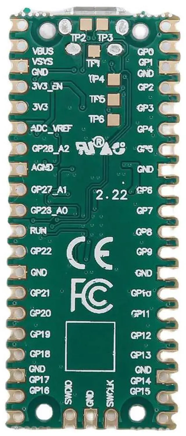 Alt view image 4 of 4 - Raspberry Pi Pico Board High-Performance Official Raspberry Pi Pico Cortex M0+ Processor Microcontroller Board Development Board