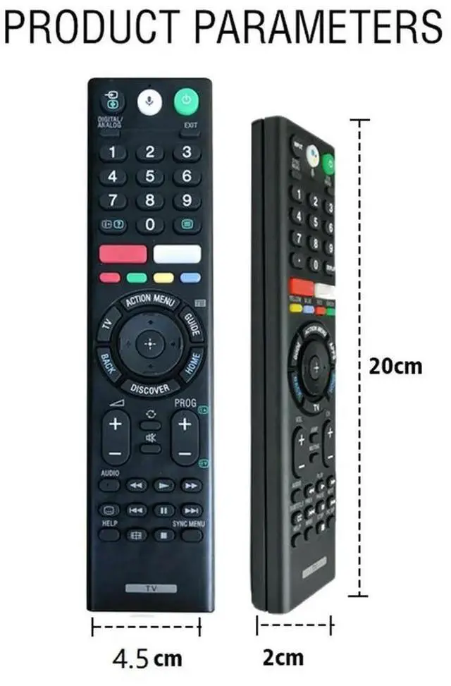 Alt view image 4 of 4 - RMF-TX200P Remote Control Replacement Parts Television Remote Control Bluetooth-compatible for 4K KDL-50W850C XBR-43X800E