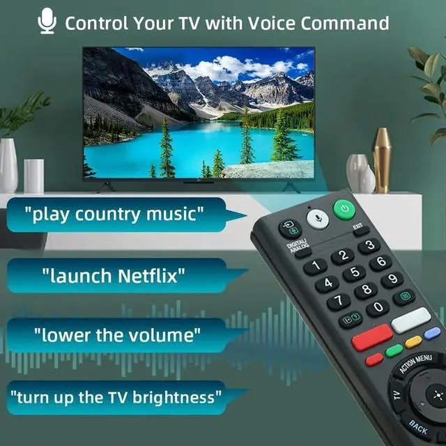 Alt view image 3 of 4 - RMF-TX200P Remote Control Replacement Parts Television Remote Control Bluetooth-compatible for 4K KDL-50W850C XBR-43X800E