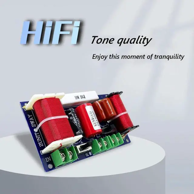 Alt view image 2 of 4 - 250W 2-Way Speaker Audio Frequency Divider 2500-3000Hz Audio HiFi Filter Circuit Board Home Theater Audio Modification