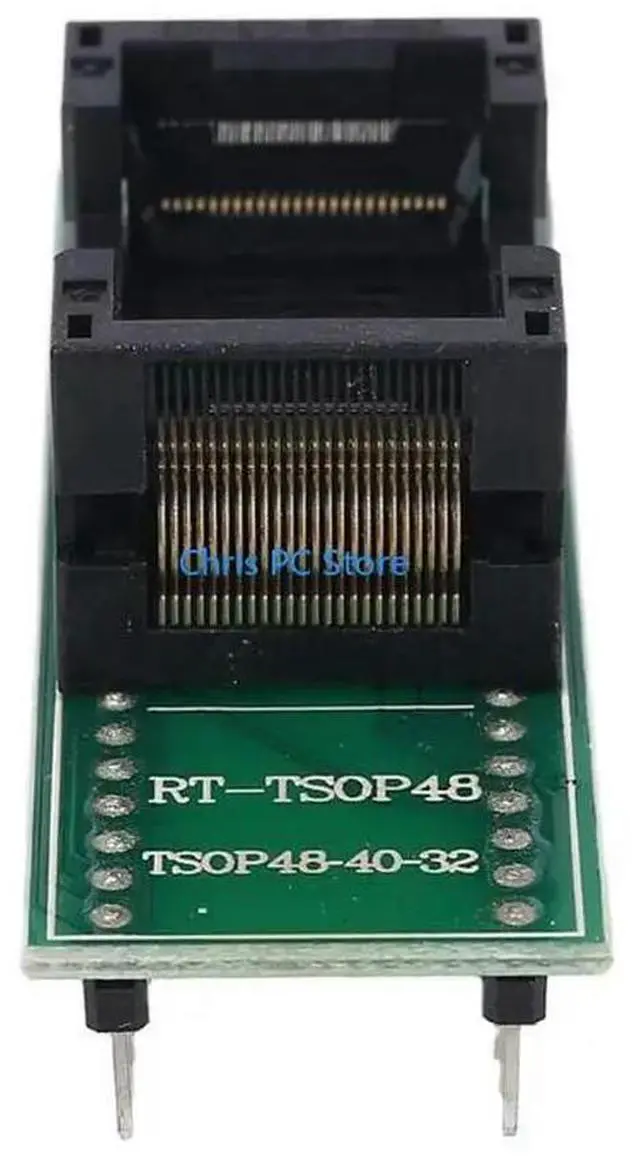 Alt view image 2 of 4 - TSOP48 To DIP48 Double Contact Gold Plating Universal IC Programm Socket Adapter