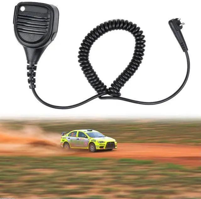 Alt view image 2 of 4 - 2 Pin Portable Handheld Walkie Talkie Microphone 360 Degree Clip Hand Remote Speaker Mic Replacement for CP200