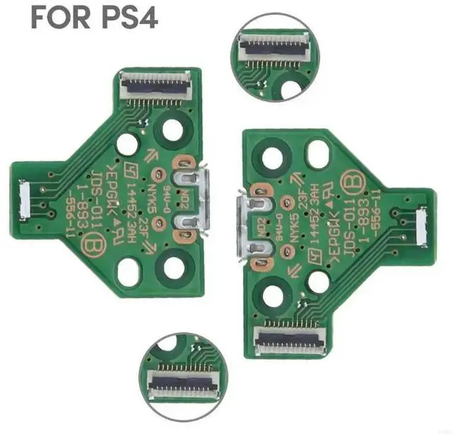 Alt view image 3 of 4 - 10Pcs USB Charging Port Socket Circuit Board JDS-011 Connector PCB Board Modules For Gaming Controller Accessories