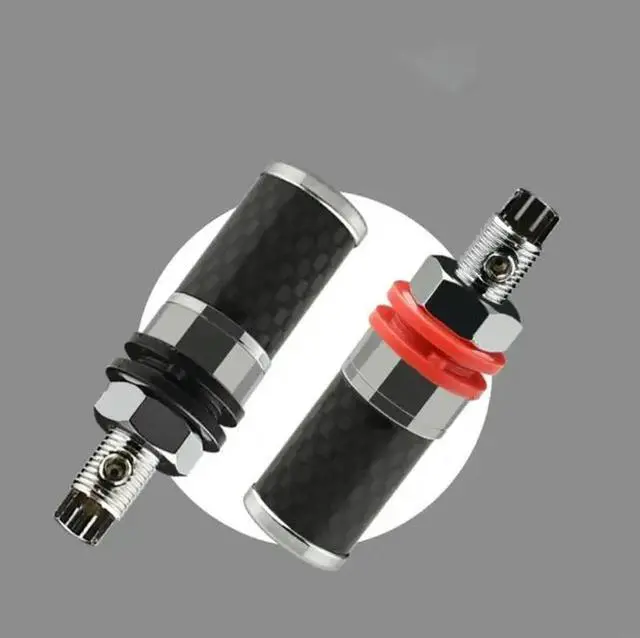 Alt view image 3 of 4 - 2 Pieces Banana Terminal Binding Post Rhodium Plated Cable Connectors